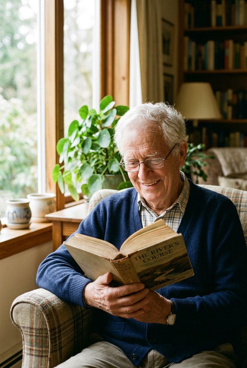 Seniors and caregivers sharing joyful moments at home